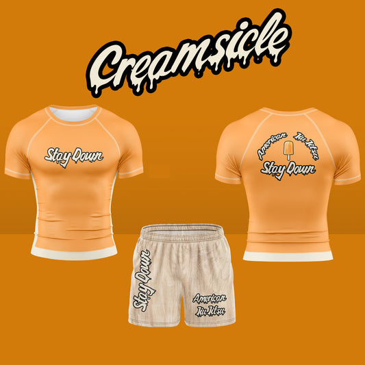 Creamsicle shorts