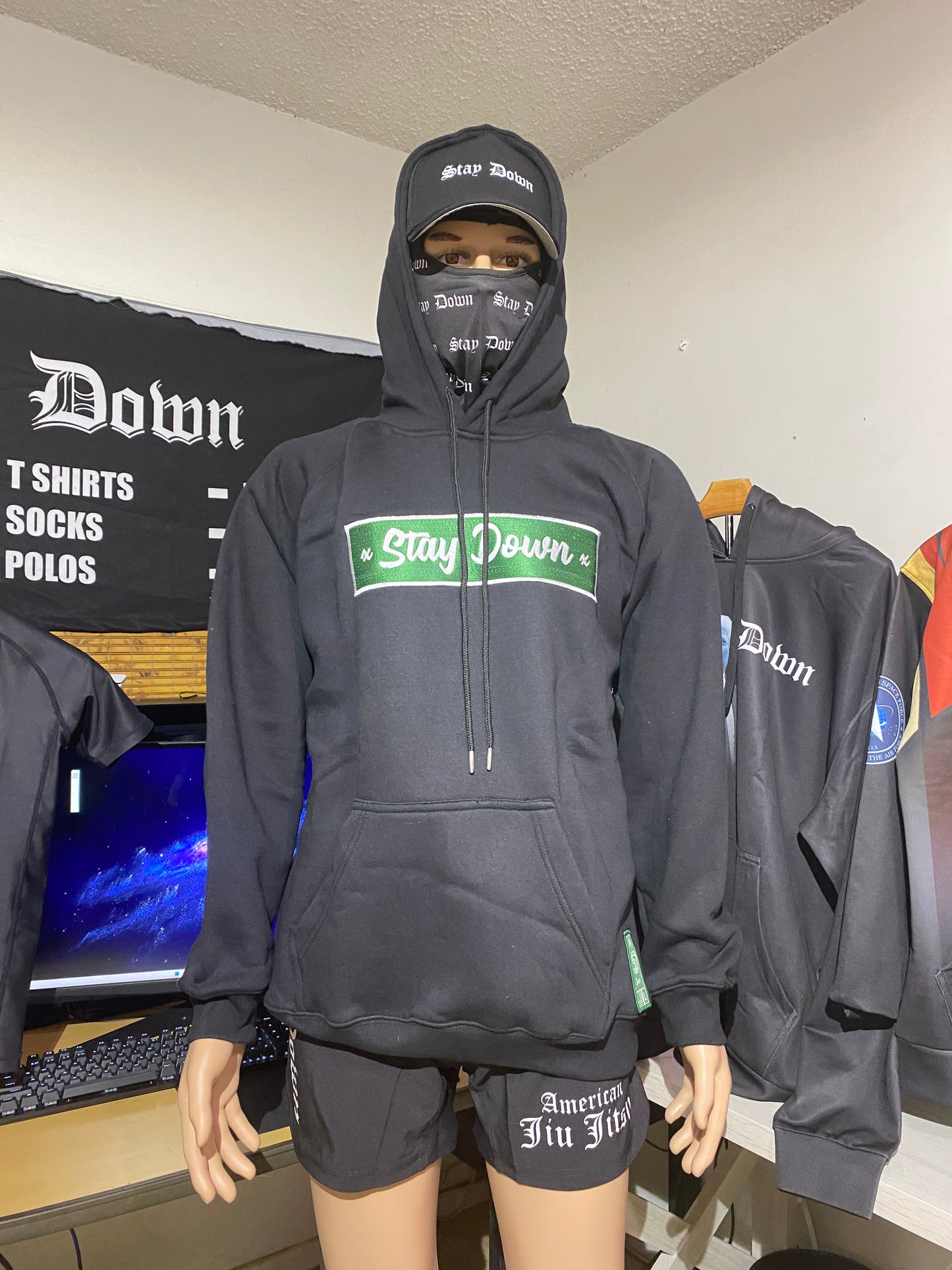 Embroidered “Exotic” logo hoodie