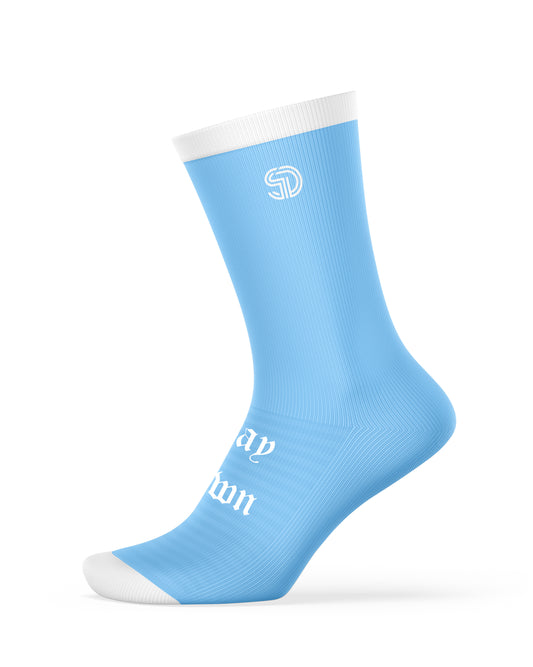 Stay Down Baby Blue Socks
