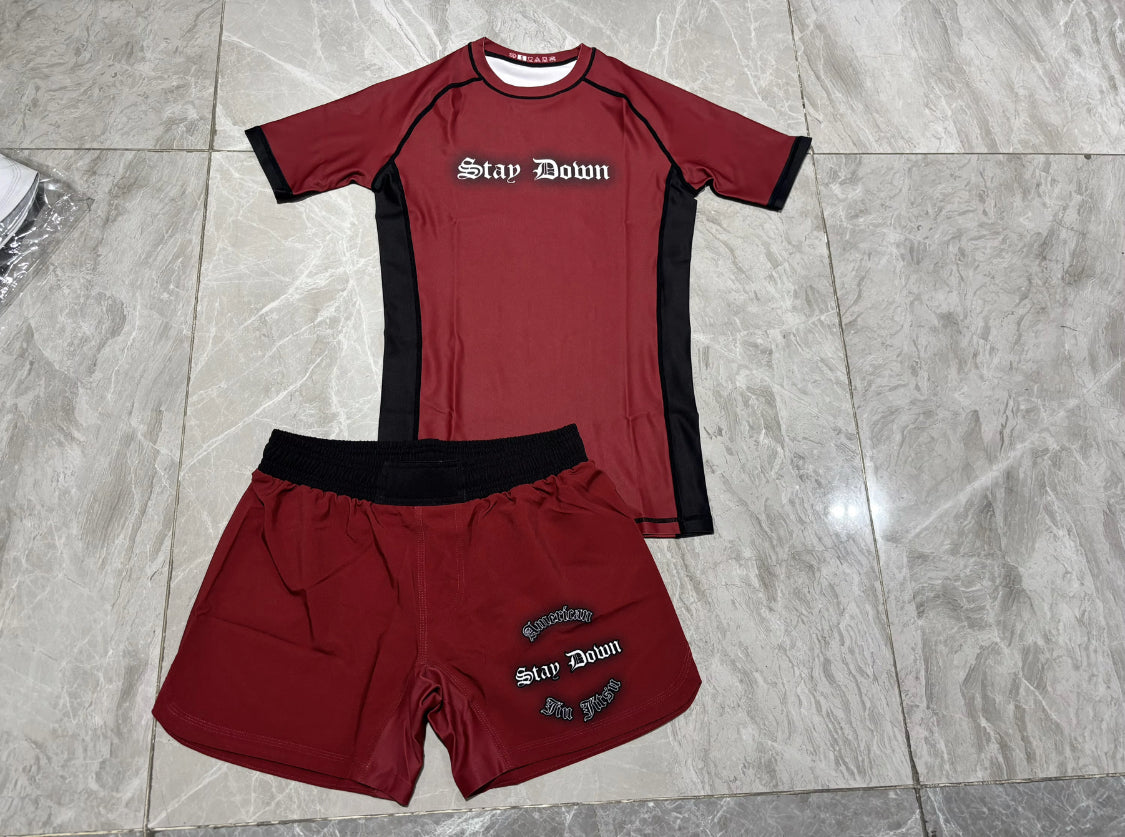 MAROON STAY DOWN NOGI KIT