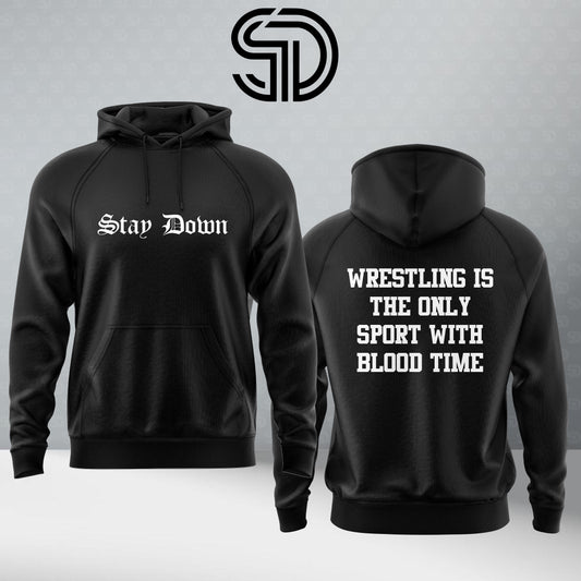 Embroidered Hoodie “Blood Time”